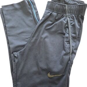 Nike Joggers Athletic Pants Tapered Drawstring Side Stripe Small